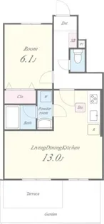 ヴィラージュ志伊III【1階】の間取り