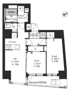 プレシャス赤羽岩淵【7階】の間取り