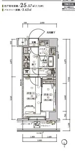 メインステージ浮間舟渡【6階】の間取り