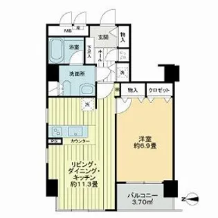 グランドメゾン王子【7階】の間取り