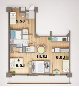 ステラメゾン田端【1階】の間取り