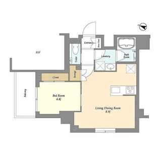 URBANLINK護国寺【6階】の間取り