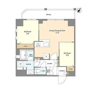 リテラス三ノ輪ウエスト【7階】の間取り