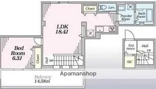 CLAVIUS ZEH【5階】の間取り