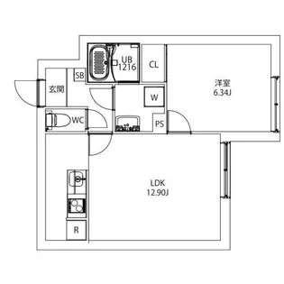 MAXIV CITY文京小石川【4階】の間取り