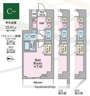 HY'S KAMEARI【2階】の間取り