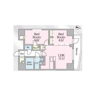 プレール・ドゥーク文京本郷【11階】の間取り