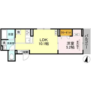 セレスティア上十条【3階】の間取り