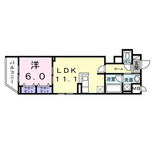 スカイノッツ北赤羽【2階】の間取り