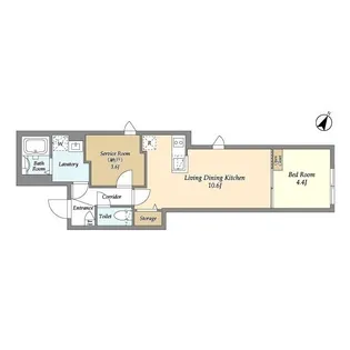 タスキSMART新大塚Ⅲ【102号室】の間取り
