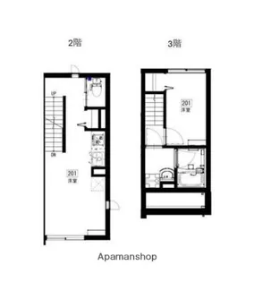 ソルナクレイシア練馬【2階】の間取り