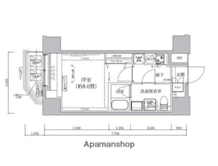 ティモーネプレミアム東京梅島【7階】の間取り