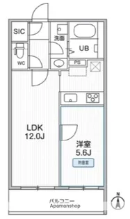 THE PALES MUSE 新江古田【1階】の間取り