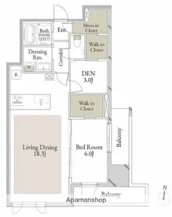 スカイテラス南大塚【8階】の間取り
