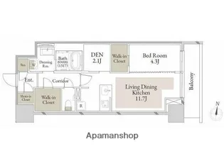 スカイテラス南大塚【6階】の間取り