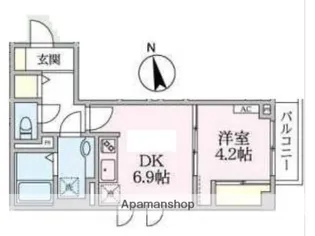アローマ王子本町【1階】の間取り