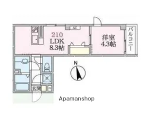 アローマ王子本町【2階】の間取り