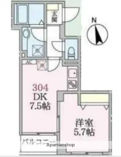 アローマ王子本町【3階】の間取り