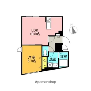 COCOCUBE AKABANE【4階】の間取り