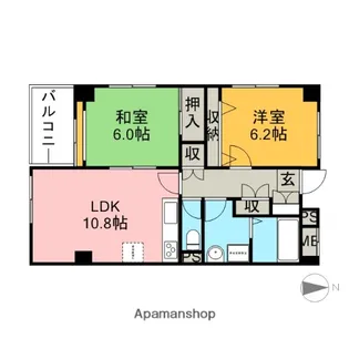 フレール上井草【4階】の間取り
