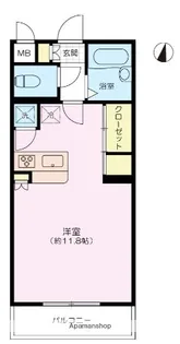 グラースビ若林【4階】の間取り