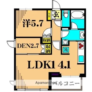 フレンシア玉川田園調布【2階】の間取り