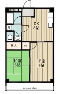 東京都小金井市東町1丁目【マンション】の間取り