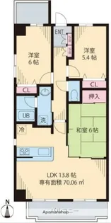 シャルマン井荻【4階】の間取り