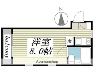 東京都武蔵野市中町3丁目【マンション】の間取り