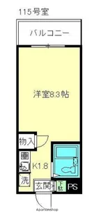 北町マンションK−1【1階】の間取り