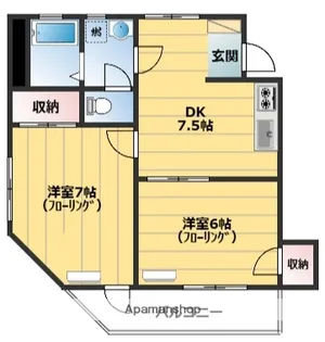有明ビル【2階】の間取り