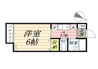 ドルフ北烏山 D【1階】の間取り