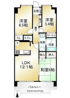 東京都三鷹市下連雀7丁目【マンション】の間取り