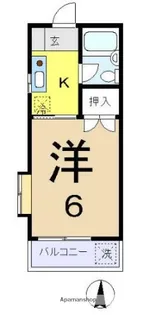 東京都世田谷区喜多見8丁目【アパート】の間取り
