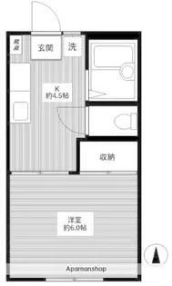 パールハイツ天沼【1階】の間取り