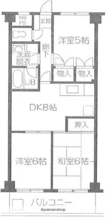 エステート柿の木【2階】の間取り