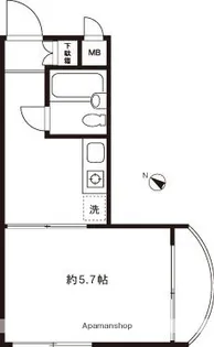 ピア清水【3階】の間取り