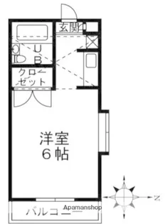 スカイハイツ国分寺【2階】の間取り