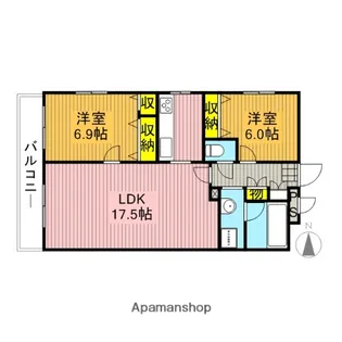 東京都国分寺市本多4丁目【マンション】の間取り
