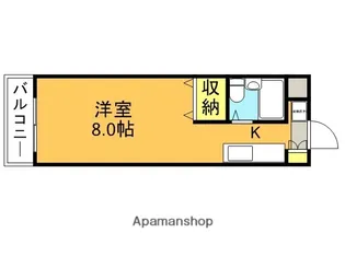 サカエハイツ【2階】の間取り