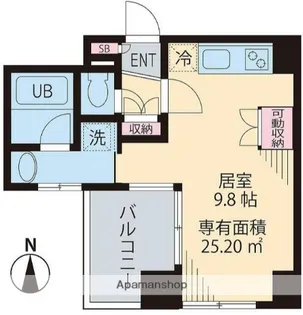 ビイルーム高円寺【2階】の間取り