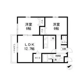 FOREST 深大寺【2階】の間取り