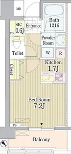 プライムアーバン東中野コート【8階】の間取り