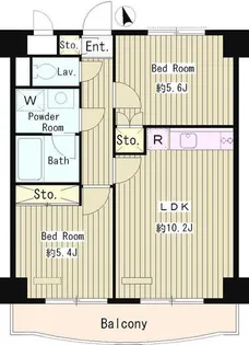 メゾン「サロム」【7階】の間取り