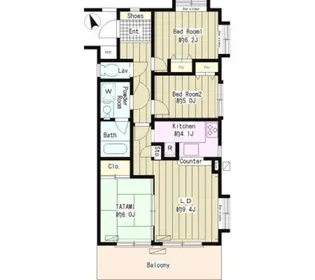 ADOMIS桜堤【5階】の間取り