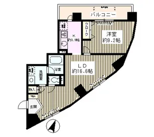 エスタシオン西新宿【3階】の間取り