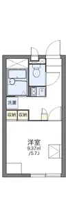 レオパレスアイリス【2階】の間取り