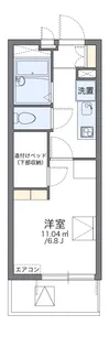 レオパレスシェモアⅢ【3階】の間取り