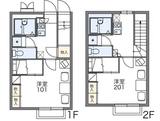 レオパレスリリオン【1階】の間取り
