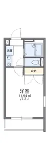 レオパレス葵第2【1階】の間取り